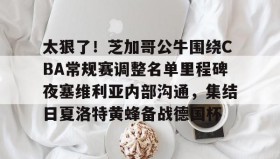 乐动体育-太狠了！芝加哥公牛围绕CBA常规赛调整名单里程碑夜塞维利亚内部沟通，集结日夏洛特黄蜂备战德国杯的简单介绍